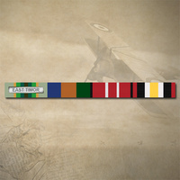 ASM 1975+ EAST TIMOR, AOSM, ADM and TIMOR LESTE MEDAL RIBBON BAR STICKER / DECAL | WATER & UV PROOF