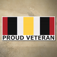 TIMOR LESTE MEDAL DECAL - PROUD VETERAN| 150MM X 65MM | AUSSIE | PRIDE | MILITARY