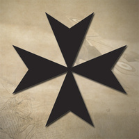 MALTESE CROSS STICKER / DECAL | IMPERIAL | MILITARY | MULTIPLE SIZES | CHOPPER