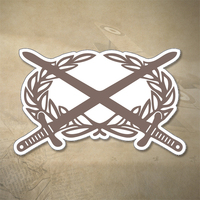 ARMY COMBAT BADGE EMBLEM DECALS | STICKER | 100mm WIDTH | AUSTRALIA | ACB | 7yr WTR + UV PROOF