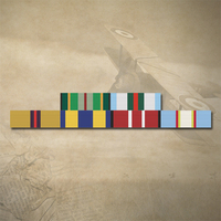 AASM, INTERFET, AFG, IRAQ, AOSM, DLSM, ADM + UN EAST TIMOR RIBBON BAR STICKER / DECAL | WATER & UV PROOF