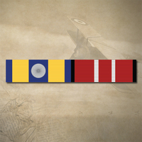 DEFENCE FORCE SERVICE MEDAL (1 ROSETTE) + ADM MEDAL RIBBON BAR STICKER / DECAL | WATER & UV PROOF
