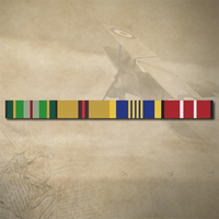 AASM 75+, IRAQ, DLSM AND ADM MEDAL RIBBON BAR STICKER / DECAL | WATER & UV PROOF