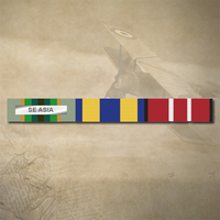 ASM 1975+ (SE ASIA), DEFENCE MEDAL AND ADM MEDAL RIBBON BAR STICKER DECAL