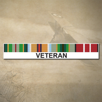 AASM 1975+, AFGHANISTAN, ASM 75+ AND ADM MEDAL RIBBON BAR DECAL - VETERAN | 300MM WIDTH | AUSSIE | PRIDE | SERVICE