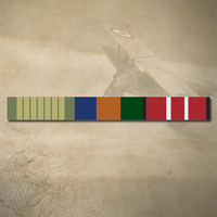 NATIONAL EMERGENCY MEDAL, OPERATIONAL SERVICE BORDER PROTECT AND ADM MEDAL RIBBON BAR STICKER DECAL