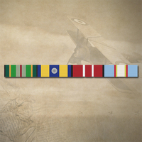 AASM 75+, DFSM (1 ROSETTE), ADM  AND UN EAST TIMOR RIBBON BAR STICKER / DECAL | WATER & UV PROOF