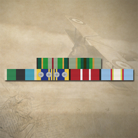 AASM, ASM, AOSM MIDDLE EAST, DLSM, ADM  AND UN EAST TIMOR MEDALRIBBON BAR STICKER / DECAL | WATER & UV PROOF