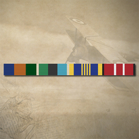 AOSM BP,  AOSM ME, DFSM + ADM  MEDAL RIBBON BAR STICKER / DECAL | WATER & UV PROOF