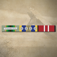 ASM 1975+ (SPEC OPS), DLSM (4 ROESTTES)+ ADM MEDAL RIBBON BAR STICKER / DECAL | WATER & UV PROOF