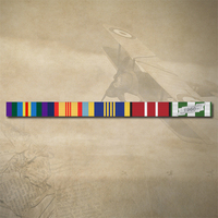 AASM 45-75, VIETNAM, DLSM, ADM AND SOUTH VIETNAM 1960 MEDAL RIBBON BAR STICKER DECAL