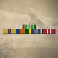 AASM, IRAQ, AOSMBP, DLSM + ADM MEDAL RIBBON BAR STICKER / DECAL | WATER & UV PROOF