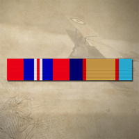 1939-45 WAR SERVICE AND 1939-45 AUSTRALIAN SERVICE MEDAL RIBBON BAR STICKER / DECAL | WATER & UV PROOF