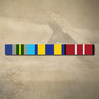 AUSTRALIAN OPERATIONAL SERVICE MEDAL, NATIONAL AND ADM MEDAL RIBBON BAR STICKER / DECAL | WATER & UV PROOF