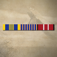 DEFENCE LONG SERVICE MEDAL, NATIONAL MEDAL AND ADM MEDAL RIBBON BAR STICKER / DECAL | WATER & UV PROOF