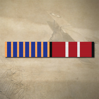 NATIONAL MEDAL + AUSTRALIAN DEFENCE MEDAL RIBBON BAR STICKER / DECAL | WATER & UV PROOF