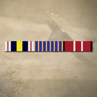 NATIONAL POLICE MEDAL, NATIONAL MEDAL + ADM RIBBON BAR STICKER / DECAL | WATER & UV PROOF