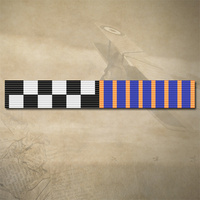 OVERSEAS POLICE SERVICE + NATIONAL MEDAL RIBBON BAR STICKER / DECAL | WATER & UV PROOF