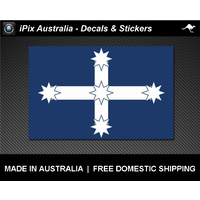 AUSTRALIAN EUREKA FLAG DECAL | STICKER | 100mm x 65mm | STOCKADE | AUSSIE | PRIDE| SOUTHERN CROSS