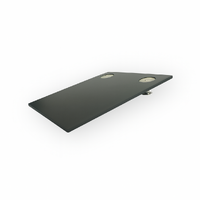 Full Size Medal Court Mounting Plate [ 2 Medals ] | 64mm x 75mm [Without Pre-Drilled Holes]