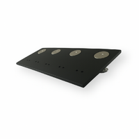 Miniature Medal Court Mounting Plate [ 6 Medals ] | 96mm x 40mm