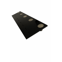 Miniature Medal Court Mounting Plate [ 9 Medals ] | 144mm x 40mm