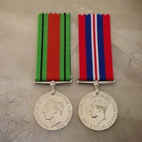 WWII MEDAL PAIR 1939-45 WAR AND DEFENCE MEDALS | ANZAC | WORLD WAR II | ARMY
