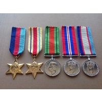 AUSTRALIAN WWII MEDAL GROUP | AFRICA | STAR | ANZAC | WORLD WAR II