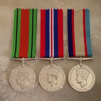 1939 - 45 DEFENCE + 1939 - 45 WAR + 1939 - 45 ASM WAR MEDAL TRIO | WWII