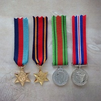1939 - 45 STAR, BURMA STAR, DEFENCE + 1939-45 WAR MEDAL MEDAL SET | GOLD | MINI