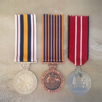 NATIONAL POLICE SERVICE MEDAL, NATIONAL MEDAL + ADM MEDAL SET | AUSTRALIA