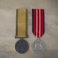 NATIONAL EMERGENCY MEDAL + AUSTRALIAN DEFENCE MEDAL PAIR