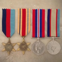WWII AFRICA STAR + ASM MEDAL SET | WORLD WAR TWO | ANTIQUE TONE|  AUSTRALIA