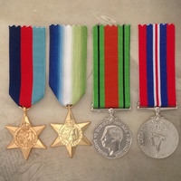 WWII ATLANTIC STAR MEDAL SET | GOLD TONE | WORLD WAR TWO | AUSTRALIA | ARMY