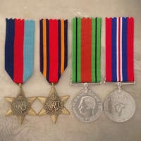 WWII BURMA STAR MEDAL SET | ANTIQUE TONE | WORLD WAR TWO | AUSTRALIA | ARMY