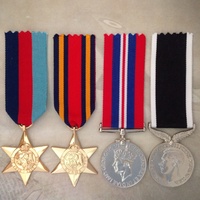 WWII BURMA STAR + NZ WAR SERVICE MEDAL SET | WORLD WAR TWO | GOLD TONE 