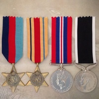 WWII AFRICA STAR + NZ WAR SERVICE MEDAL SET | WORLD WAR TWO | ANTIQUE TONE