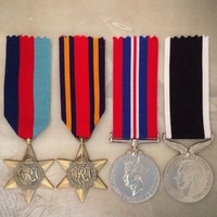 WWII BURMA STAR + NZ WAR SERVICE MEDAL SET | WORLD WAR TWO | ANTIQUE TONE