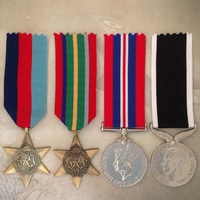 WWII PACIFC STAR + NZ WAR SERVICE MEDAL SET | WORLD WAR TWO | ANTIQUE TONE