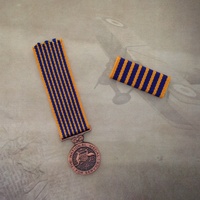 NATIONAL MEDAL MINI + RIBBON BAR | AUSTRALIA | SERVICE | SET | MOUNTING | FRAME