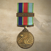 NZ DEFENCE SERVICE MEDAL + CMT CLASP | NZDM | MILITARY | ARMY | NEW ZEALAND
