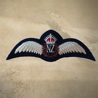 WWII NEW ZEALAND AIR FORCE UNIFORM PATCH | PILOT WING | BREVET | RAF