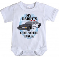 Police 1pc Bodysuit | MY DADDY'S GOT YOUR BACK | DRESS | COSTUME | PLAY
