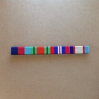 1939-45 Star, Defence Medal, War Medal + 39-45 ASM Ribbon Bar | WWII | MILITARY
