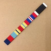 1939-45 Star, Africa Star, 1939-45 War Medal and NZ War Service Medal Ribbon Bar