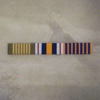 NATIONAL EMERGENCY MEDAL, NATIONAL POLICE MEDAL + NATIONAL MEDAL RIBBON BAR 