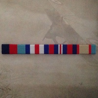 1939-45 Star, F&G Star, 1939-45 War Medal and 1939-45 ASM Medal Ribbon Bar