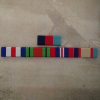 1939-45 Star, F&G Star, Defence, 1939-45 War and 1939-45 ASM Medal Ribbon Bar