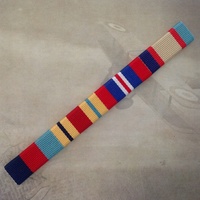 1939-45 Star, Africa Star, 1939-45 War Medal and 1939-45 ASM Ribbon Bar