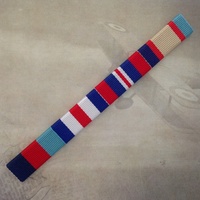 1939-45 Star, France & Germany Star, 1939-45 War Medal and 39-45 ASM Ribbon Bar